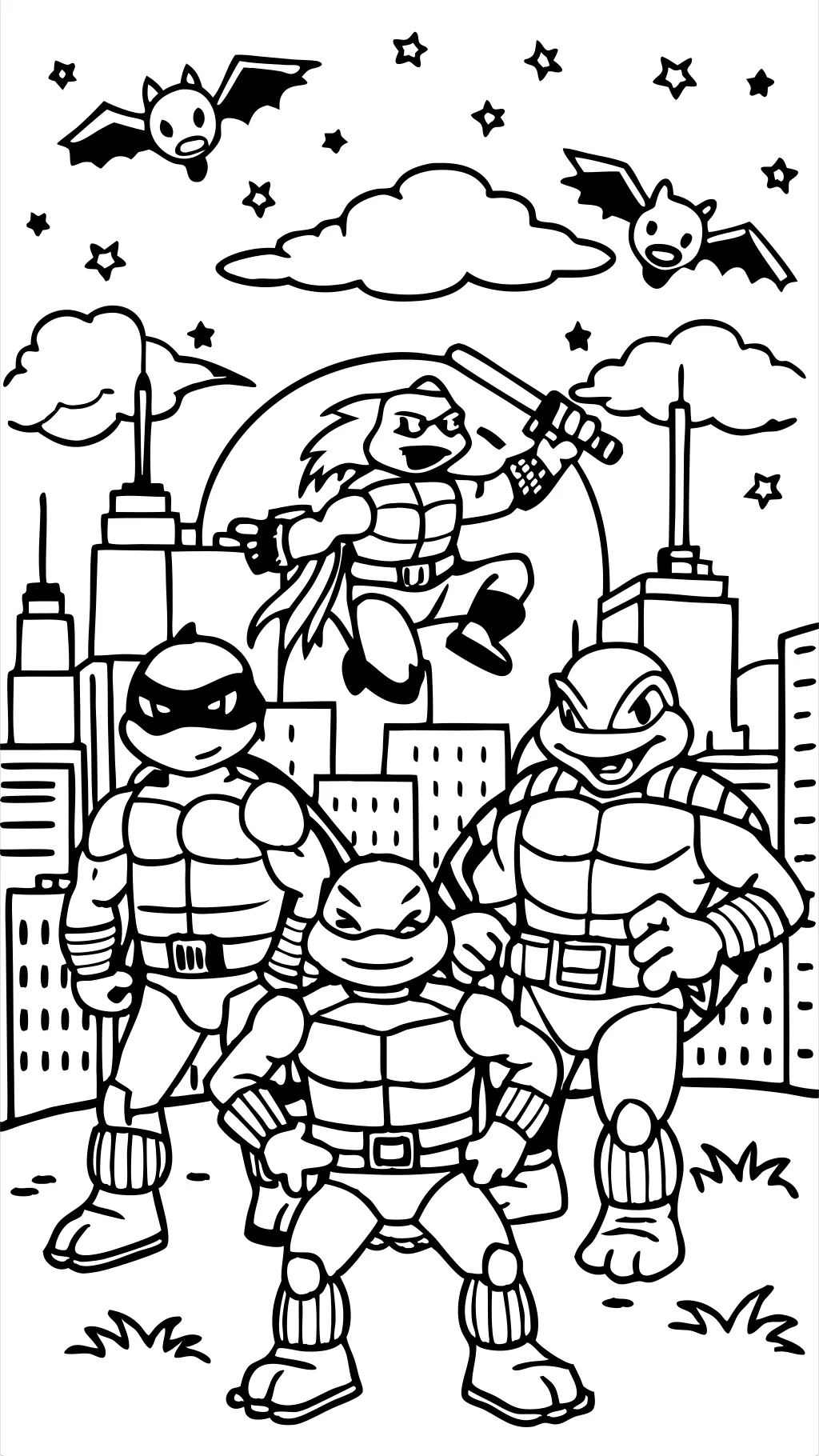 Ninja Turles Coloring Pages